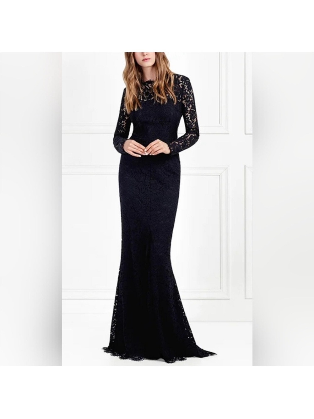 New Rachel Zoe Angie Open Back Lace Gown Dress size 4
